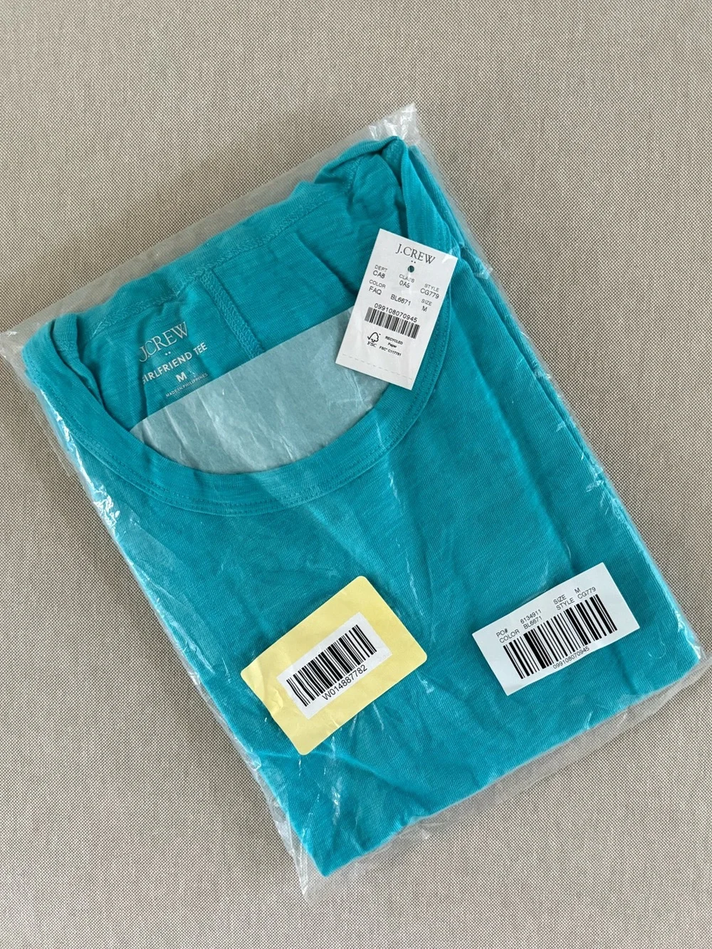 NWT Women’s J. Crew Factory Girlfriend Tee - Picture 3 of 8